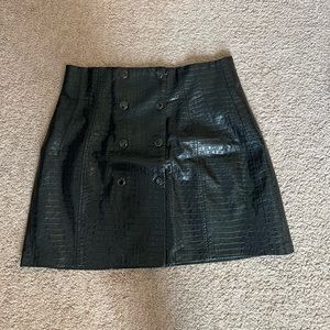 Zara leather skirt